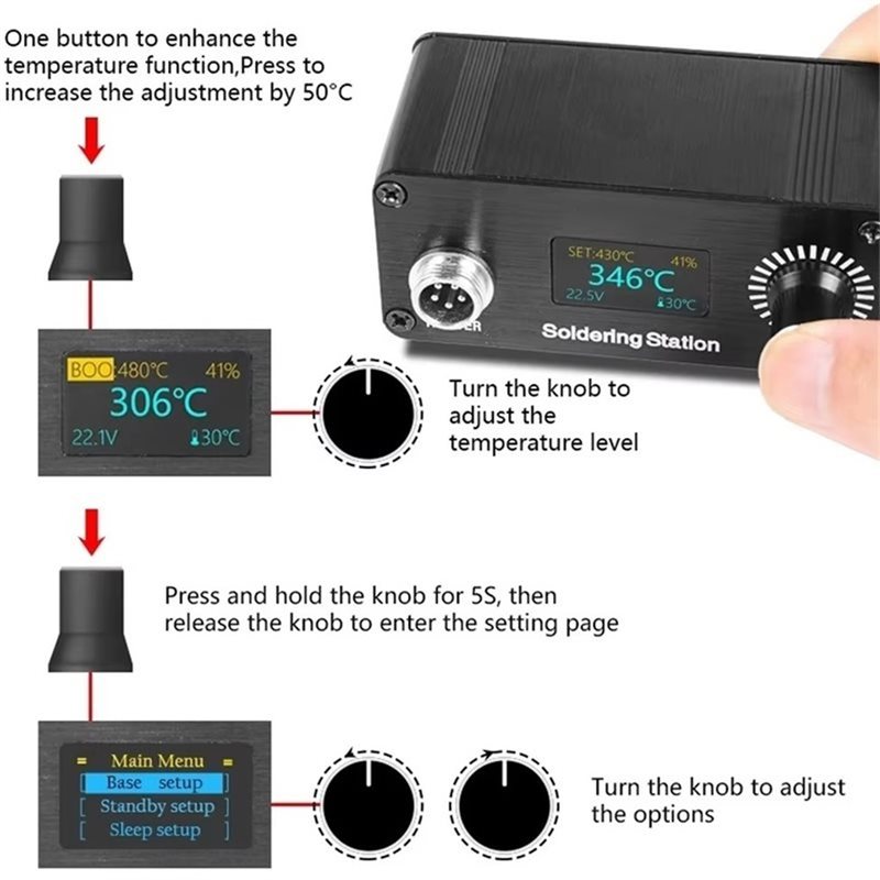 【A56X】T12 Portable Mini Digita - Soldering Station T12 Oled recension och pris