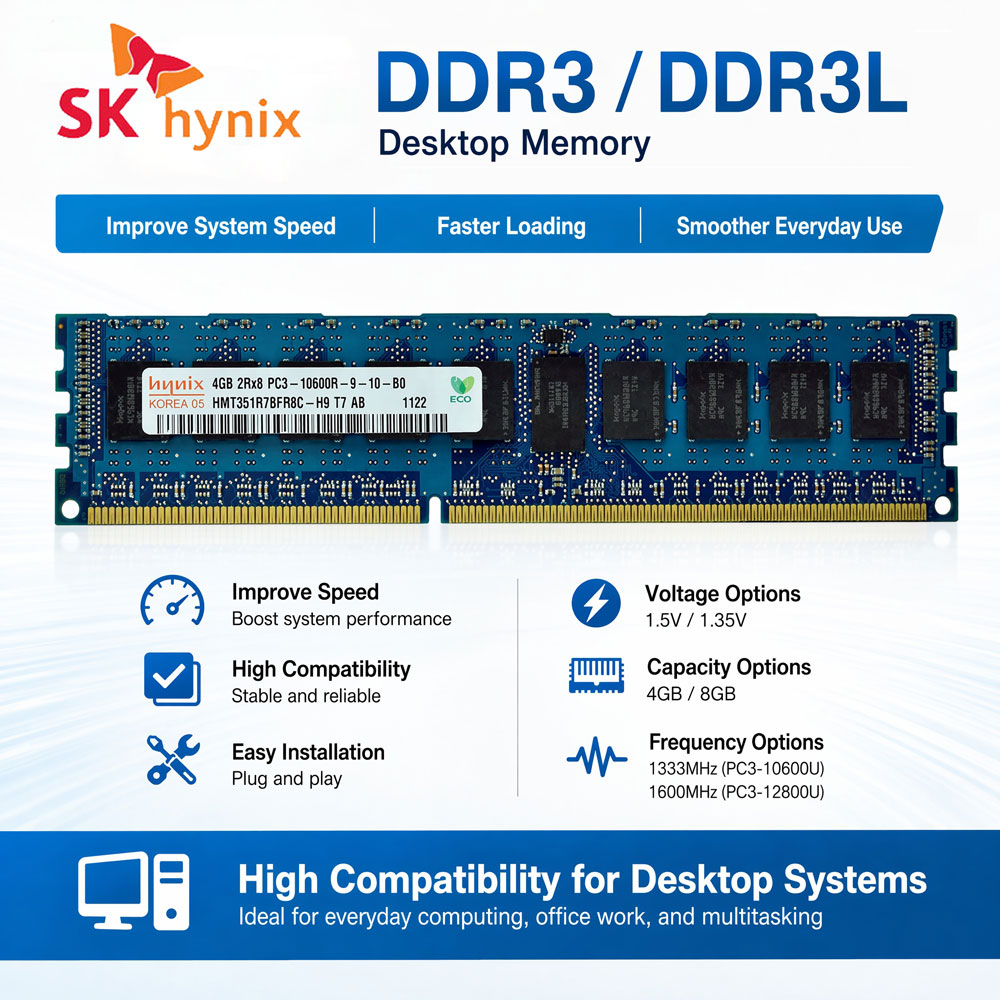 SK Hynix DDR3 DDR3L Memory PC  - Khadas Vim4 8Gb recension och pris