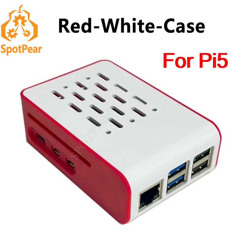 Raspberry Pi 5 Red-White cooli - Raspberry Pi 5 8Gb Kit recension och pris